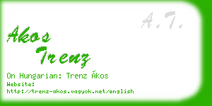 akos trenz business card
